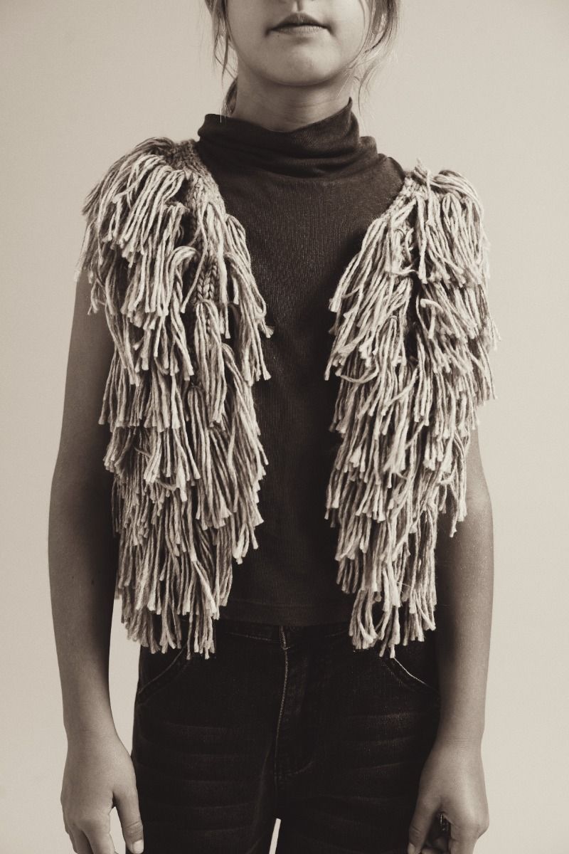 その他 LONGLIVETHEQUEEN fringe waistcoat