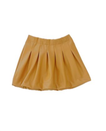 24220 vegan leather pleatskirt